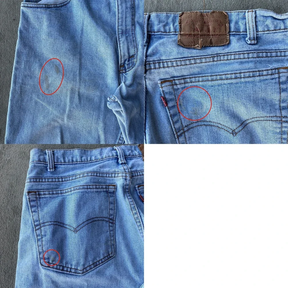 VTG Levi's 501 1992 Jeans Mens Actual size W36 L29.5‎ Light Wash Grunge USA